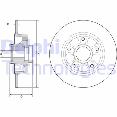 BG9230RSC DELPHI Тормозной диск