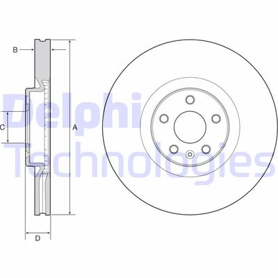 BG9231C DELPHI Тормозной диск