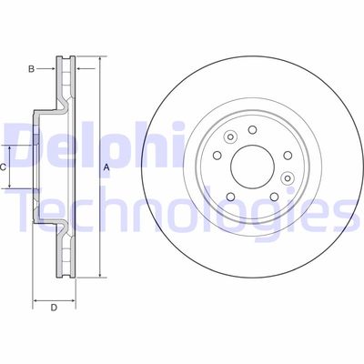 BG9232C DELPHI Тормозной диск