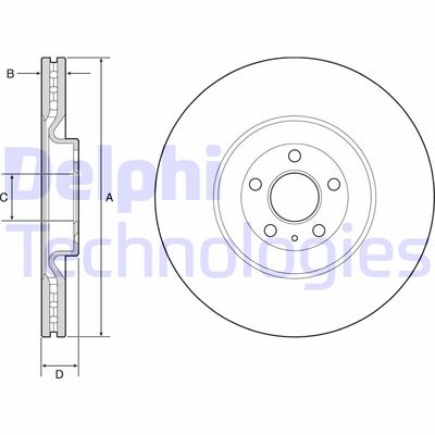 BG9233C DELPHI Тормозной диск