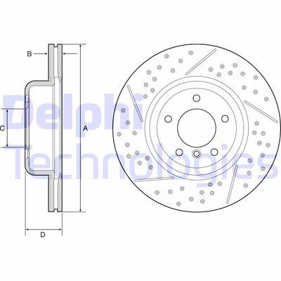 BG9235C DELPHI Тормозной диск