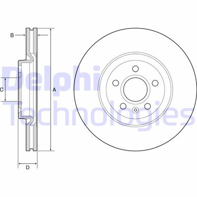 BG9236C DELPHI Тормозной диск