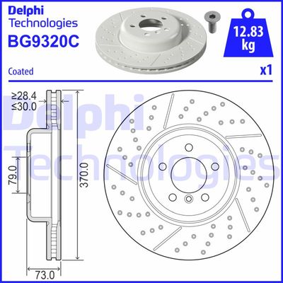 BG9320C DELPHI Тормозной диск