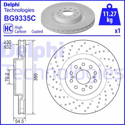 BG9335C DELPHI Тормозной диск