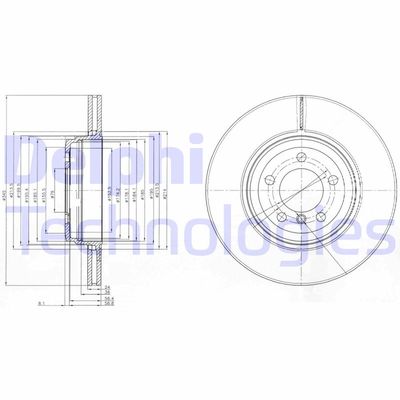 BG9789 DELPHI Тормозной диск