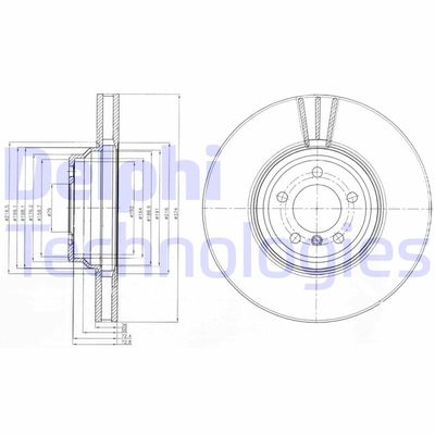 BG9915 DELPHI Тормозной диск