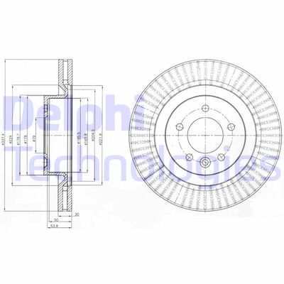 BG9926 DELPHI Тормозной диск