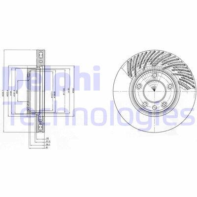 BG9949 DELPHI Тормозной диск