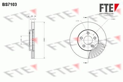 BS7103 FTE Тормозной диск