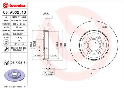 BS7745 BRECO Тормозной диск