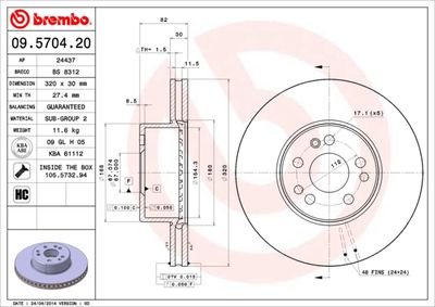 BS8312 BRECO Тормозной диск