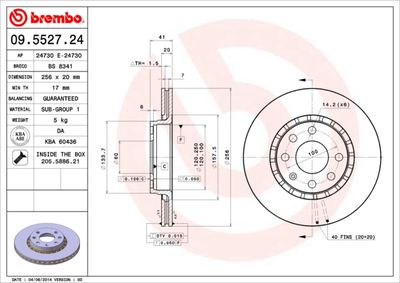 BS8341 BRECO Тормозной диск