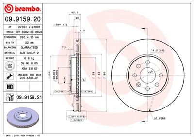 BS8602 BRECO Тормозной диск