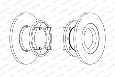 DDF006 FERODO Тормозной диск