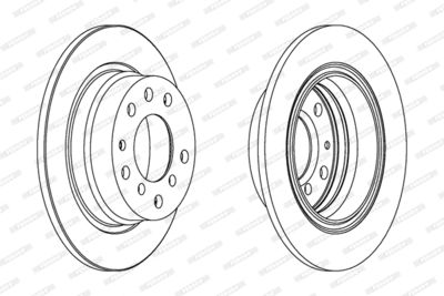 DDF022 FERODO Тормозной диск