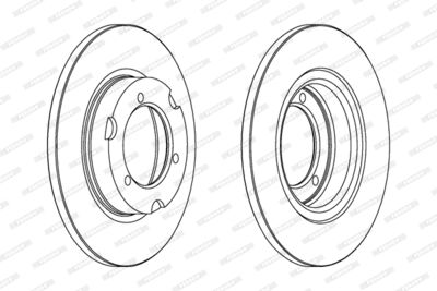 DDF024 FERODO Тормозной диск