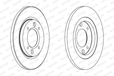 DDF030 FERODO Тормозной диск