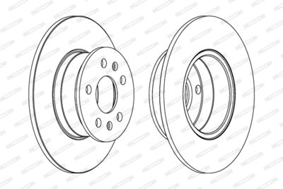 DDF033 FERODO Тормозной диск