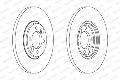 DDF034 FERODO Тормозной диск