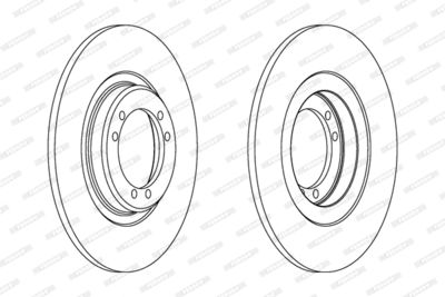 DDF040 FERODO Тормозной диск