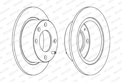 DDF052 FERODO Тормозной диск