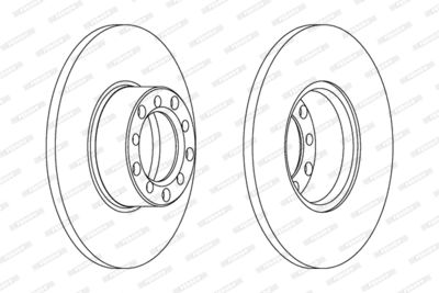 DDF071 FERODO Тормозной диск