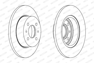 DDF081 FERODO Тормозной диск