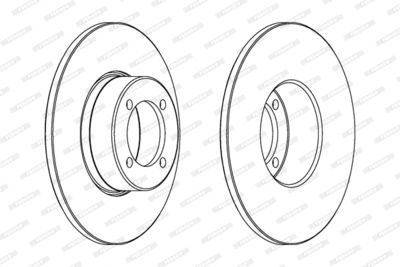 DDF082 FERODO Тормозной диск
