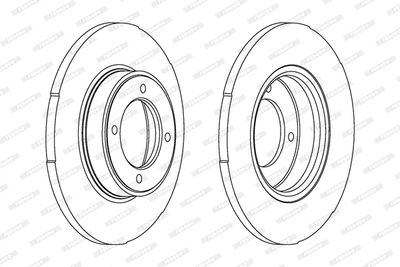 DDF099 FERODO Тормозной диск