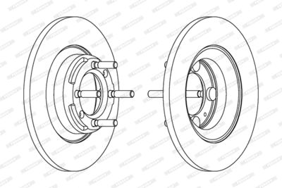 DDF101 FERODO Тормозной диск