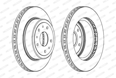 DDF1020 FERODO Тормозной диск