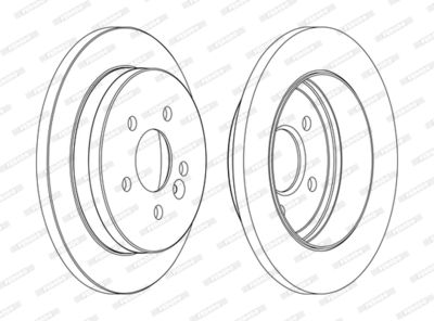 DDF1037C FERODO Тормозной диск