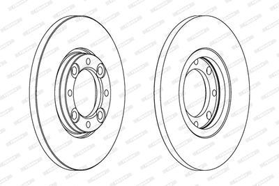 DDF105 FERODO Тормозной диск