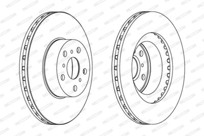 DDF1055 FERODO Тормозной диск