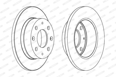 DDF106 FERODO Тормозной диск