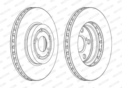 DDF1064C FERODO Тормозной диск