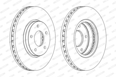 DDF1069C FERODO Тормозной диск