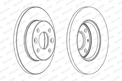 DDF108 FERODO Тормозной диск