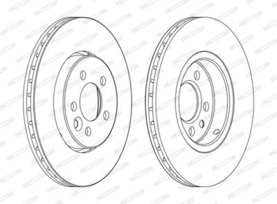 DDF1080C FERODO Тормозной диск