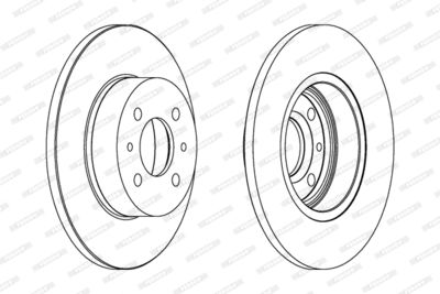 DDF109 FERODO Тормозной диск