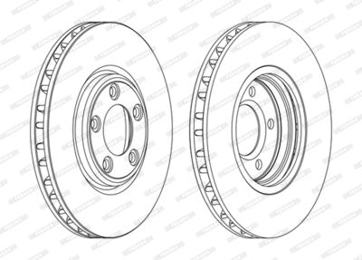 DDF1107C FERODO Тормозной диск