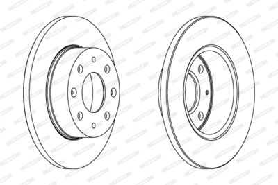 DDF112 FERODO Тормозной диск