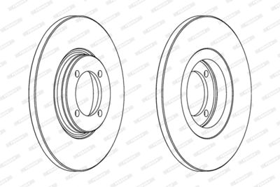 DDF115 FERODO Тормозной диск