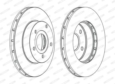DDF1169C FERODO Тормозной диск