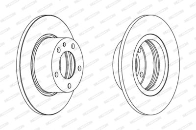DDF119 FERODO Тормозной диск