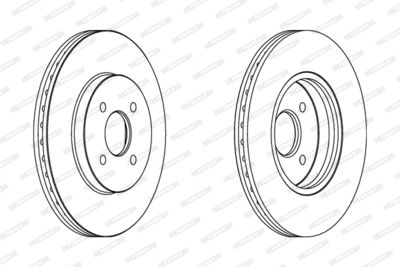 DDF1195 FERODO Тормозной диск