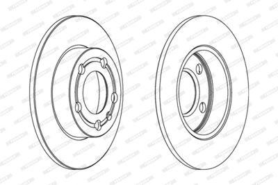 DDF1233C FERODO Тормозной диск