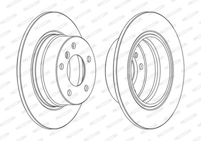 DDF1284C FERODO Тормозной диск