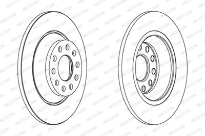 DDF1307C FERODO Тормозной диск