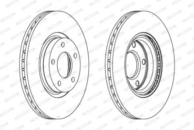 DDF1312C FERODO Тормозной диск